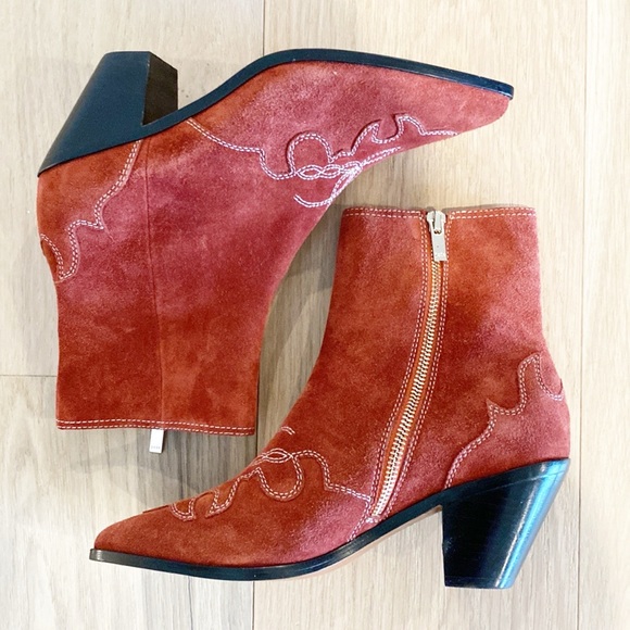 NWOT Joie Rafa Cowboy Booties - Picture 4 of 12